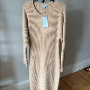 Antonio Melani Ribbed Knit Sweater Midi Dress - Size XL